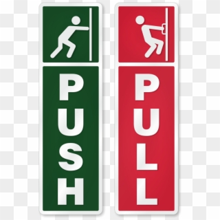 Zoom, Price, Buy - Push Pull Stickers For Glass Doors, HD Png Download