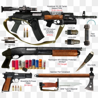 88 Tantal Assault Rifle, Gp 25 Grenade Launcher, Remington - Airsoft Gun, HD Png Download