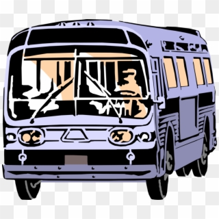 Vector Illustration Of Public Urban Transportation - Public Transit Bus, HD Png Download
