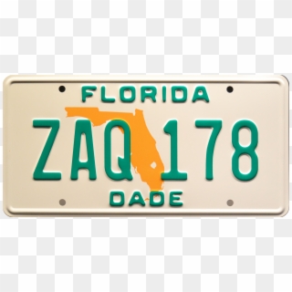 Miami Vice - Licence Plate Florida 80s Miami, HD Png Download
