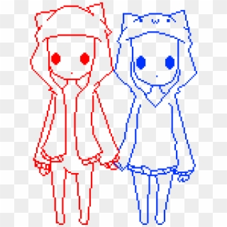 Chibi Anime Transprent Png - Anime Chibi Couple Base, Transparent Png