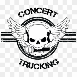 Concert Trucking Emblem And Text On White - Emblem, HD Png Download