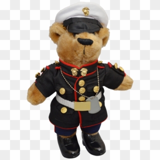 Marine Corps Teddy Bear In Dress Blue Uniform - Teddy Bear, HD Png Download