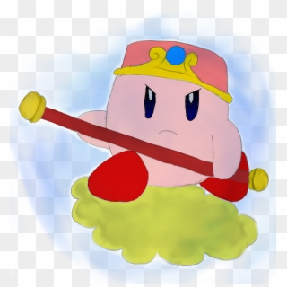 I Drew Ultra Instinct Stick Kirby Riding On Kinto-un - Kirby Ultra Instinct, HD Png Download