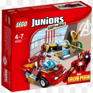 Lego 10721 Juniors Iron Man Vs Loki - Lego Juniors 10725, HD Png Download