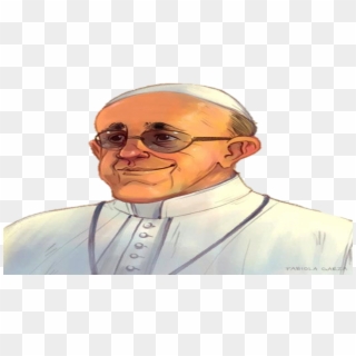 Caricatura Del Papa - Papa Francisco 1 En Dibujo, HD Png Download