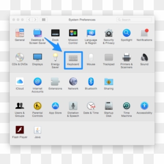 System Preferences, Keyboard Area - Make Folders On Desktop Bigger, HD Png Download
