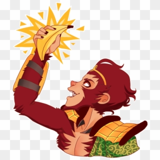 Monkey King,sun Wukong,dota - Cartoon, HD Png Download - 600x624(#3843787)  - PngFind