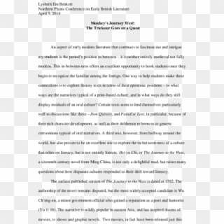 Pdf - Example Of Research Paper, HD Png Download