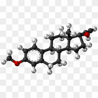 Mestranol Molecule Ball - Estrogen Molecule 3d Model, HD Png Download