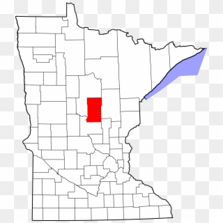 Map Of Minnesota Highlighting Crow Wing County - County Mn, HD Png Download
