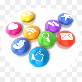 Circular Social Media Icons In A Circle - Crash Course Media Literacy Worksheets, HD Png Download