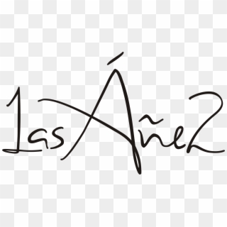 Logo Las Áñez Negro - Calligraphy, HD Png Download