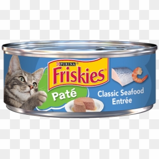 Friskies Pate Classic Seafood Entrée - Friskies Wet Cat Food Pate, HD Png Download