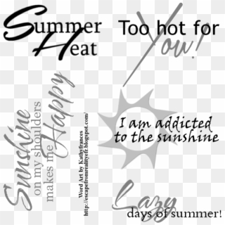Ftu Summer Word Art - Amber Sun, HD Png Download