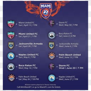 Miami Fc 2 Season Membership - Miami Fc, HD Png Download