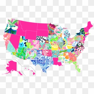 Lilly Pulitzer Patterns , Png Download - La County Population Vs States, Transparent Png