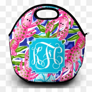 Monogrammed Lilly Pulitzer Inspired Lunch Tote - Bag, HD Png Download