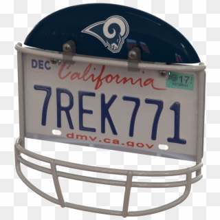 Los Angeles Rams Helmet Frame - California License Plate, HD Png Download