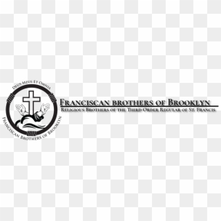Franciscan Brothers Of Brooklyn Logo - Monochrome, HD Png Download