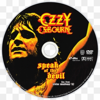 Speak Of The Devil Dvd Disc Image - Ozzy Osbourne Fanart Tv, HD Png Download
