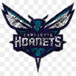 Charlotte Hornets 2015-pres Primary Logo Distressed - Charlotte Hornets New Logo, HD Png Download