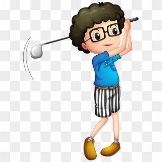 Golf Clipart , Png Download - Golf Oynayan Çocuk Karikatür, Transparent Png