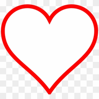 White And Red Heart Transparent, HD Png Download