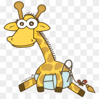 Baby Giraffe In Diaper Clipart , Png Download - Baby Giraffe In Diaper Clipart, Transparent Png