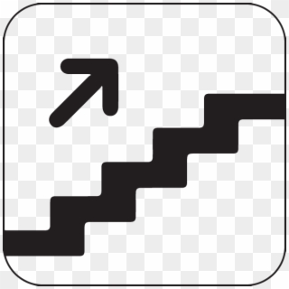 Png B/w - Staircase Sign Up, Transparent Png