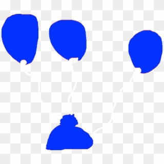 Drawing - Blue Balloon, HD Png Download