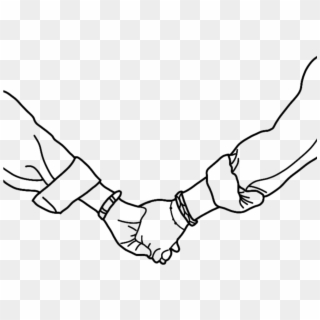 #freetoedit #love #holdinghands #drawing - Holding Hands Drawing Png, Transparent Png