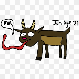 I Followed A Professional Tutorial To Draw My Goat - Bad Drawing Of A Goat, HD Png Download