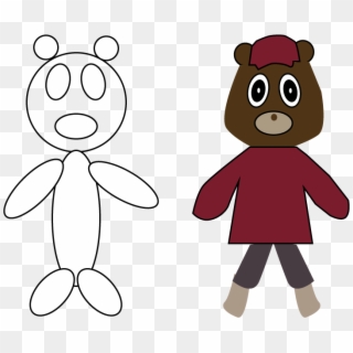 Both Bear Wireframes - Cartoon, HD Png Download