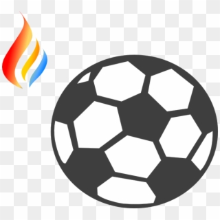 Flame Logo 5 Png - Blue Soccer Ball Clipart, Transparent Png