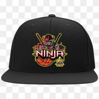 Ninja Head Wear Flat Bill High-profile Snapback Hat - Baseball Cap, HD Png Download