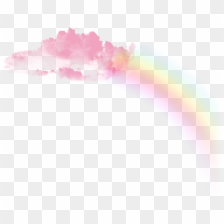 #freetoedit #pink #rainbow #cloud #aesthetic #tumblr - Watercolor Paint, HD Png Download