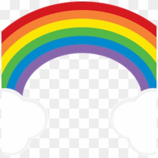 Rainbow Images Clip Art Rainbow Cloud Clipart Freebie - Circle, HD Png Download