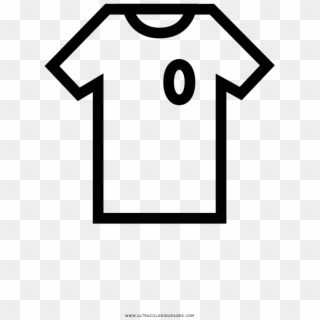 Soccer Jersey Coloring Page - Football Shirt Icon, HD Png Download