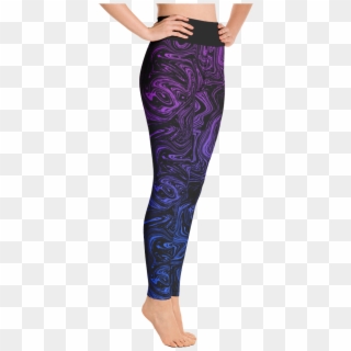 Blue & Purple Swirl Yoga Pants - Power Chord Fortnite Feet, HD Png Download