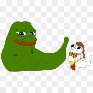 Jabba The Pepe And Slave Dickbutt - Jabba The Hutt Pepe, HD Png Download