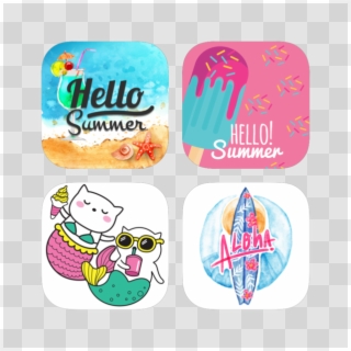 Hot Summer Beach Fun Stickers Bundle On The App Store - Cartoon, HD Png Download