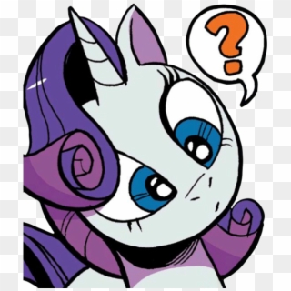 Cropped, Head Tilt, Idw, Pony, Question Mark, Rarity, - Cartoon, HD Png Download