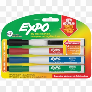 Product Image - Expo Magnetic Dry Erase Markers, HD Png Download