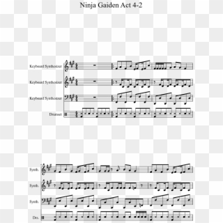 Ninja Gaiden Act 4-2 Sheet Music 1 Of 3 Pages - Sally's Song Nightmare Before Christmas Sheet Music, HD Png Download