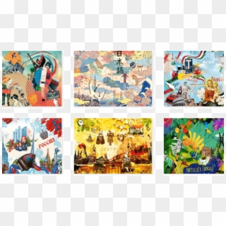 The Original Artwork Was Featured On Rosetta Stone's - Collage, HD Png Download