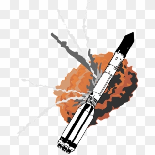 Explosion Nasa Rocket - Illustration, HD Png Download
