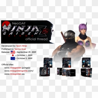 Ninja Gaiden 2 Official Thread - Ninja Gaiden Sigma 2, HD Png Download