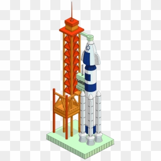 Launch Pad The Simpsons Tapped Out Wiki - Rocket Launch Pad, HD Png Download