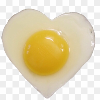 #egg #heart #food #emoji #cute #aesthetic #overlay - Heart Egg Png, Transparent Png